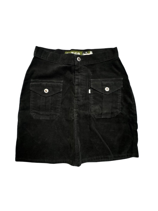 Levi's Dresses & Skirts - vintage Levi's SilverTab black corduroy cargo mini skirt